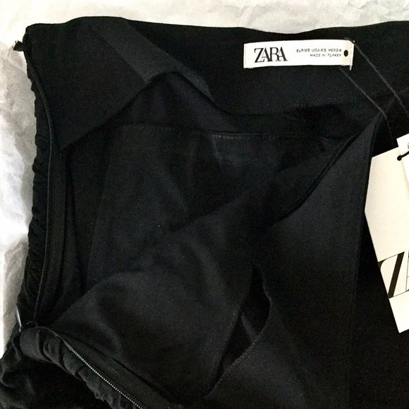 Zara Black Cut Out Skirt - Picture 5 of 6